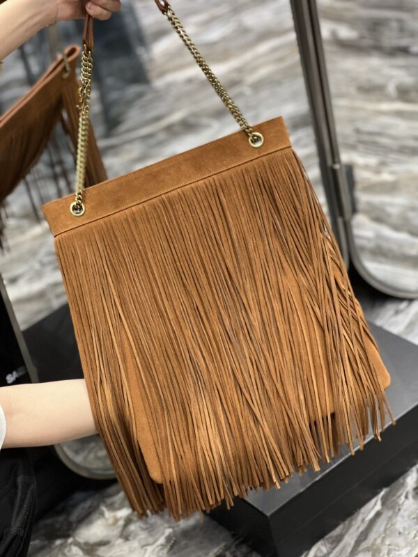 [REP 1:1] Saint Laurent Grace Ladies Tassel Brown For Women, Women's Bags 13.8in/35cm YSL‎
