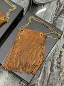 [REP 1:1] Saint Laurent Grace Ladies Tassel Brown For Women, Women's Bags 8.3in/21cm YSL
