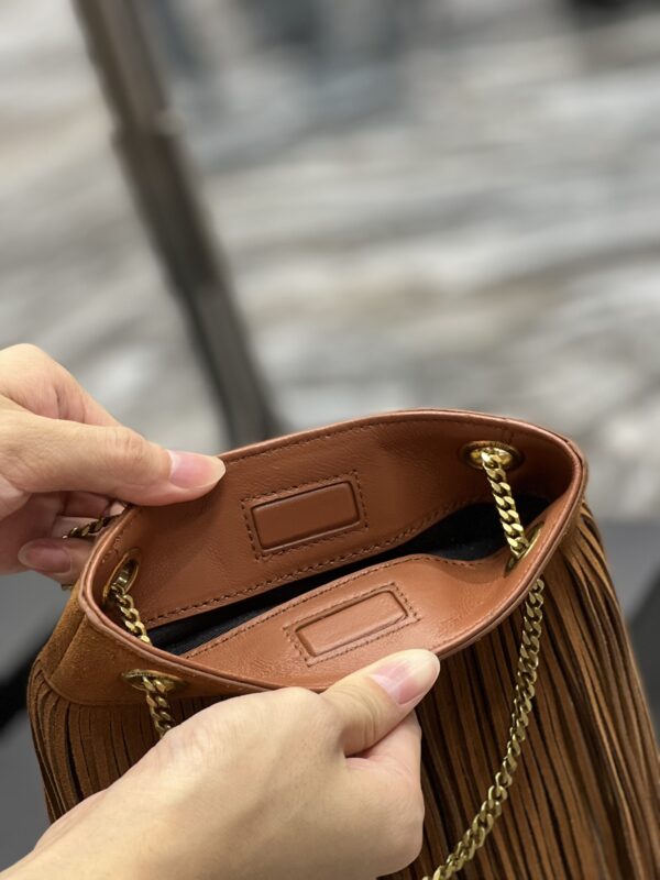 [REP 1:1] Saint Laurent Grace Ladies Tassel Brown For Women, Women's Bags 8.3in/21cm YSL