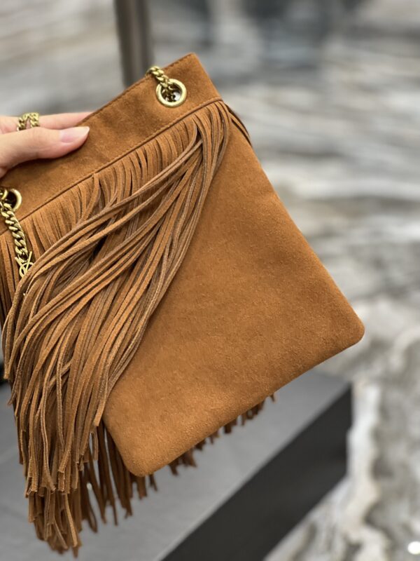[REP 1:1] Saint Laurent Grace Ladies Tassel Brown For Women, Women's Bags 8.3in/21cm YSL