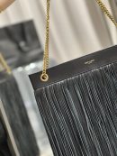 [REP 1:1] Saint Laurent Grace Ladies Tassel Grey For Women, Women's Bags 13.8in/35cm YSL