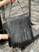 [REP 1:1] Saint Laurent Grace Ladies Tassel Grey For Women, Women's Bags 13.8in/35cm YSL