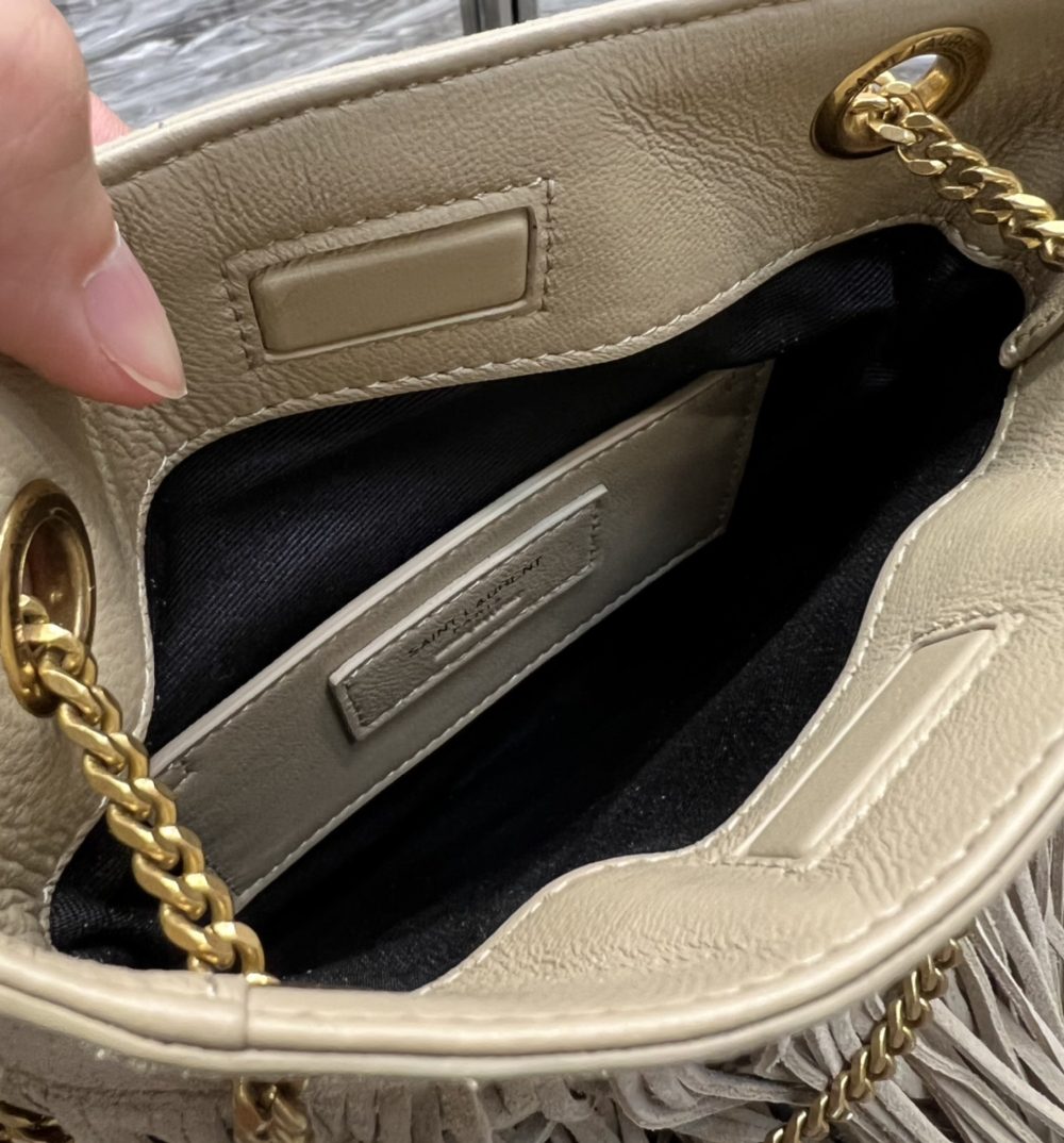 [REP 1:1] Saint Laurent Grace Ladies Tassel White For Women, Women's Bags 8.3in/21cm YSL