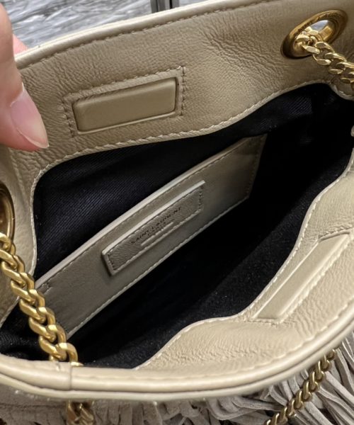 [REP 1:1] Saint Laurent Grace Ladies Tassel White For Women, Women's Bags 8.3in/21cm YSL