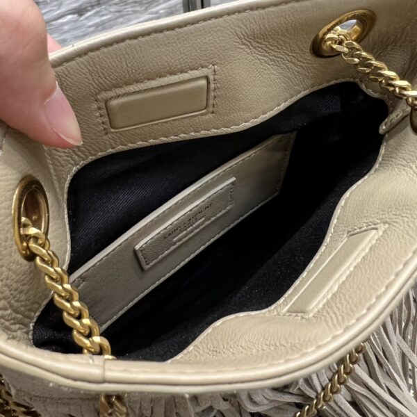 [REP 1:1] Saint Laurent Grace Ladies Tassel White For Women, Women's Bags 8.3in/21cm YSL