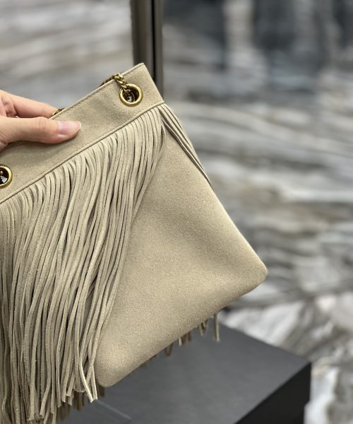 [REP 1:1] Saint Laurent Grace Ladies Tassel White For Women, Women's Bags 8.3in/21cm YSL