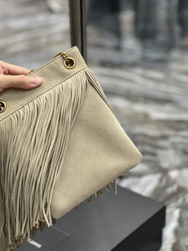 [REP 1:1] Saint Laurent Grace Ladies Tassel White For Women, Women's Bags 8.3in/21cm YSL
