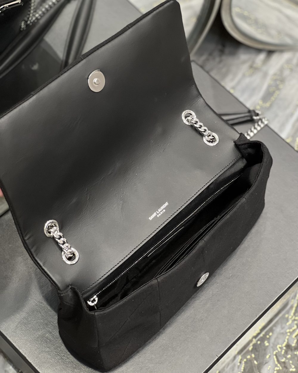 [REP 1:1] Saint Laurent Jamie Medium Chain Bag Black  For Women, Women's Bags 9.4in/24cm YSL