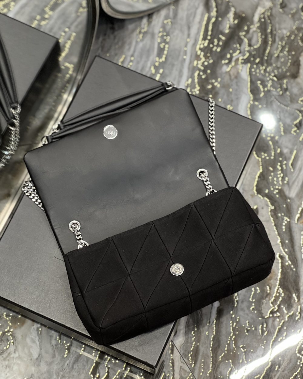 [REP 1:1] Saint Laurent Jamie Medium Chain Bag Black  For Women, Women's Bags 9.4in/24cm YSL