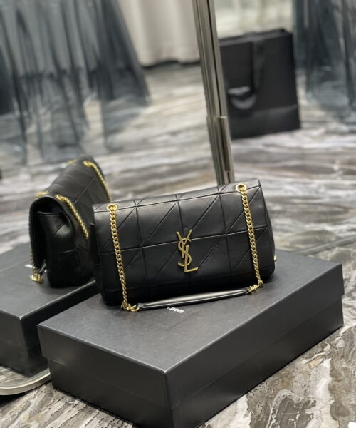 [REP 1:1] Saint Laurent Jamie Medium Chain Bag Black For Women, Women's Bags 9.8in/25cm YSL