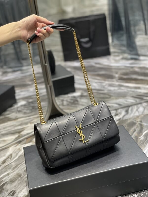 [REP 1:1] Saint Laurent Jamie Medium Chain Bag Black For Women, Women's Bags 9.8in/25cm YSL