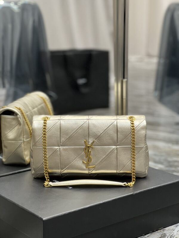 [REP 1:1] Saint Laurent Jamie Medium Chain Bag Gold For Women, Women's Bags 9.8in/25cm YSL