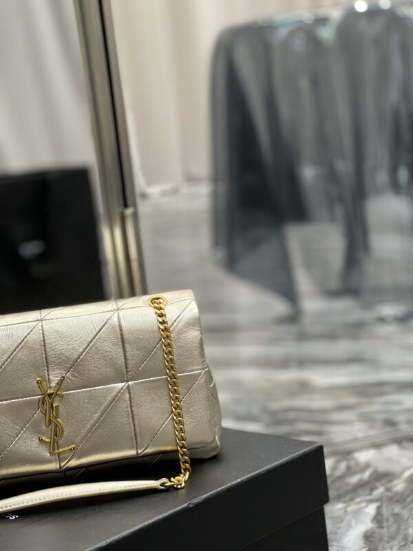 [REP 1:1] Saint Laurent Jamie Medium Chain Bag Gold For Women, Women's Bags 9.8in/25cm YSL