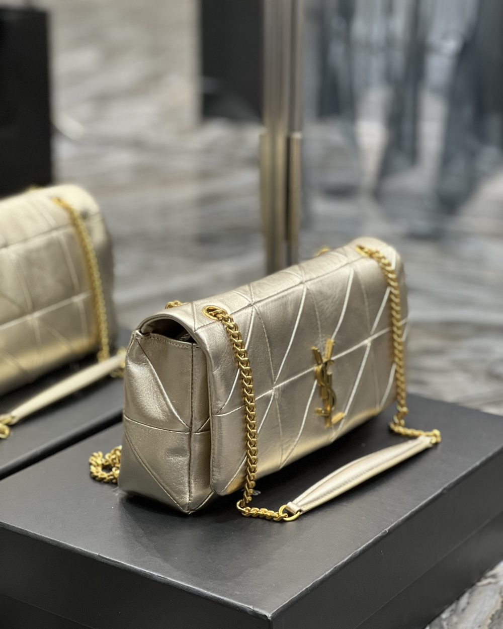 [REP 1:1] Saint Laurent Jamie Medium Chain Bag Gold For Women, Women's Bags 9.8in/25cm YSL