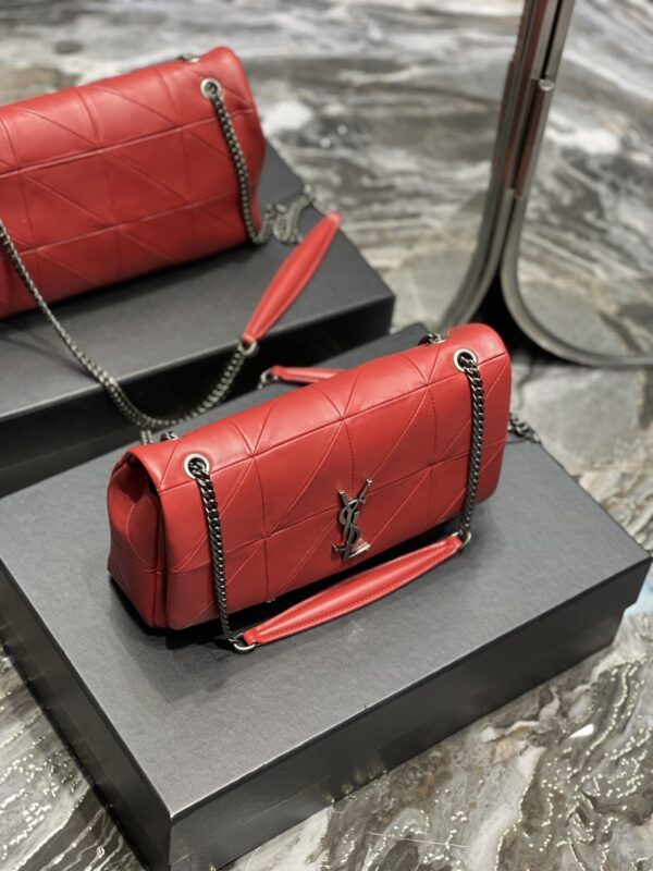 [REP 1:1] Saint Laurent Jamie Medium Chain Bag Red For Women, Women's Bags 9.8in/25cm YSL