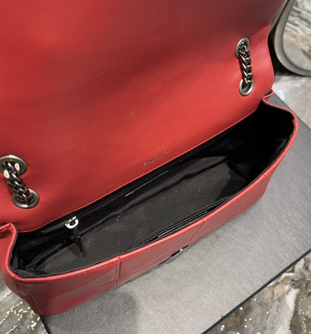 [REP 1:1] Saint Laurent Jamie Medium Chain Bag Red For Women, Women's Bags 9.8in/25cm YSL