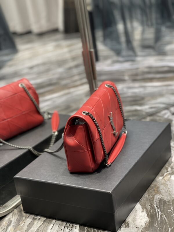 [REP 1:1] Saint Laurent Jamie Medium Chain Bag Red For Women, Women's Bags 9.8in/25cm YSL