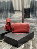 [REP 1:1] Saint Laurent Jamie Medium Chain Bag Red For Women, Women's Bags 9.8in/25cm YSL