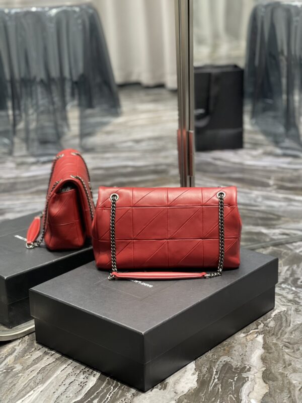[REP 1:1] Saint Laurent Jamie Medium Chain Bag Red For Women, Women's Bags 9.8in/25cm YSL