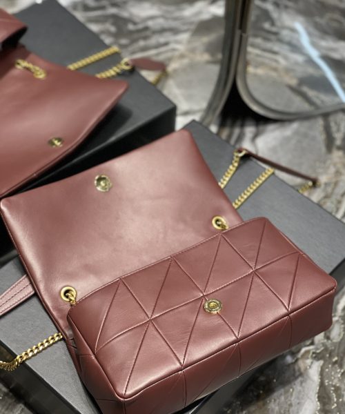 [REP 1:1] Saint Laurent Jamie Medium Chain Bag Red-Purple For Women, Women's Bags 9.8in/25cm YSL