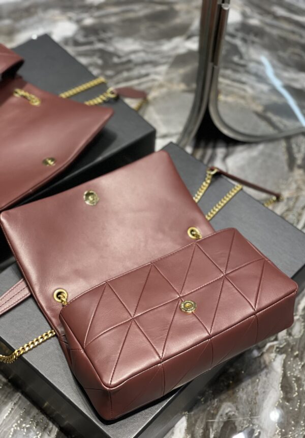 [REP 1:1] Saint Laurent Jamie Medium Chain Bag Red-Purple For Women, Women's Bags 9.8in/25cm YSL