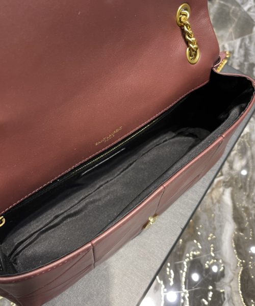[REP 1:1] Saint Laurent Jamie Medium Chain Bag Red-Purple For Women, Women's Bags 9.8in/25cm YSL