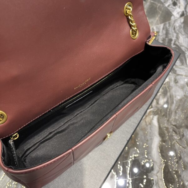 [REP 1:1] Saint Laurent Jamie Medium Chain Bag Red-Purple For Women, Women's Bags 9.8in/25cm YSL