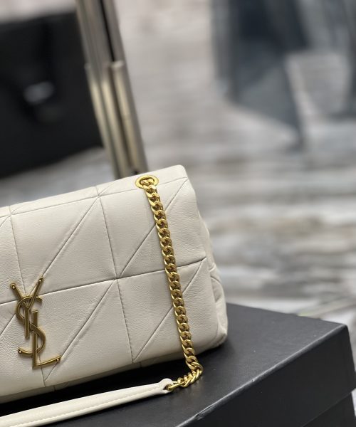 [REP 1:1] Saint Laurent Jamie Medium Chain Bag White For Women, Women's Bags 9.8in/25cm YSL