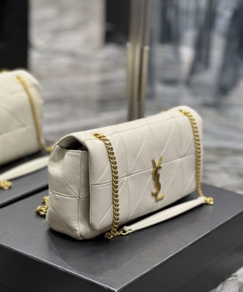 [REP 1:1] Saint Laurent Jamie Medium Chain Bag White For Women, Women's Bags 9.8in/25cm YSL