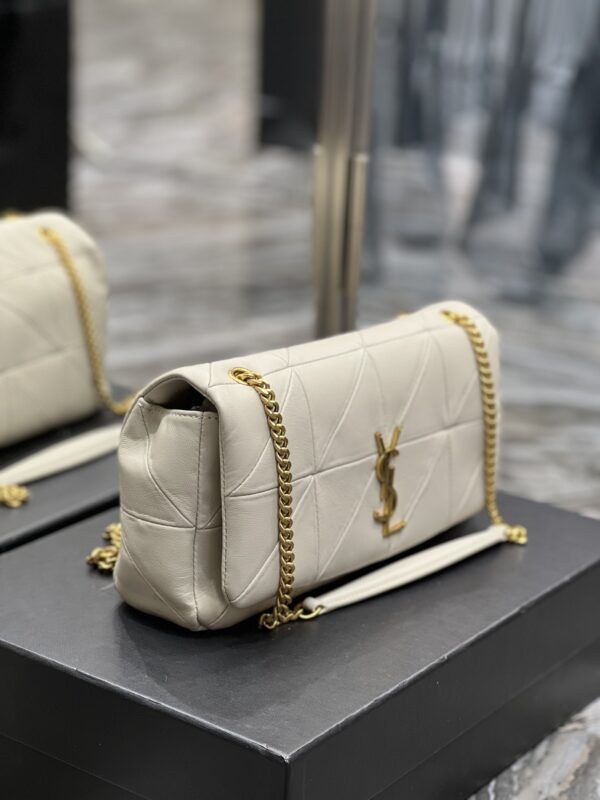 [REP 1:1] Saint Laurent Jamie Medium Chain Bag White For Women, Women's Bags 9.8in/25cm YSL