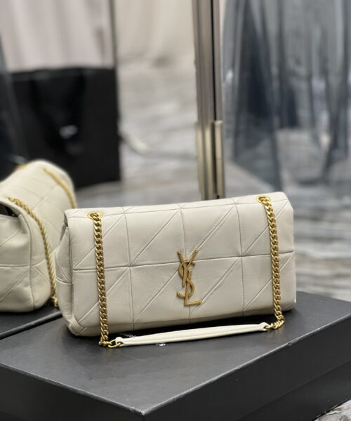 [REP 1:1] Saint Laurent Jamie Medium Chain Bag White For Women, Women's Bags 9.8in/25cm YSL