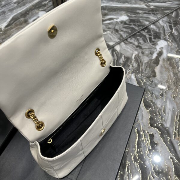 [REP 1:1] Saint Laurent Jamie Medium Chain Bag White For Women, Women's Bags 9.8in/25cm YSL