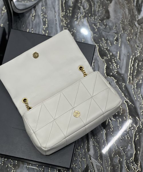 [REP 1:1] Saint Laurent Jamie Medium Chain Bag White For Women, Women's Bags 9.8in/25cm YSL
