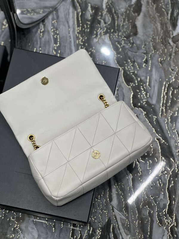 [REP 1:1] Saint Laurent Jamie Medium Chain Bag White For Women, Women's Bags 9.8in/25cm YSL