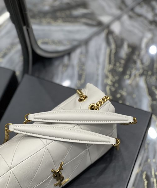[REP 1:1] Saint Laurent Jamie Medium Chain Bag White For Women, Women's Bags 9.8in/25cm YSL