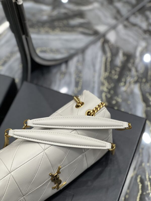 [REP 1:1] Saint Laurent Jamie Medium Chain Bag White For Women, Women's Bags 9.8in/25cm YSL