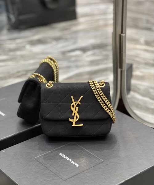[REP 1:1] Saint Laurent Jamie Mini Chain Bag Black For Women, Women's Bags 6.9in/17.5cm YSL 6981622F9271000