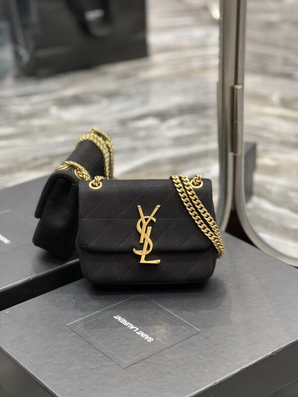 [REP 1:1] Saint Laurent Jamie Mini Chain Bag Black For Women, Women's Bags 6.9in/17.5cm YSL 6981622F9271000