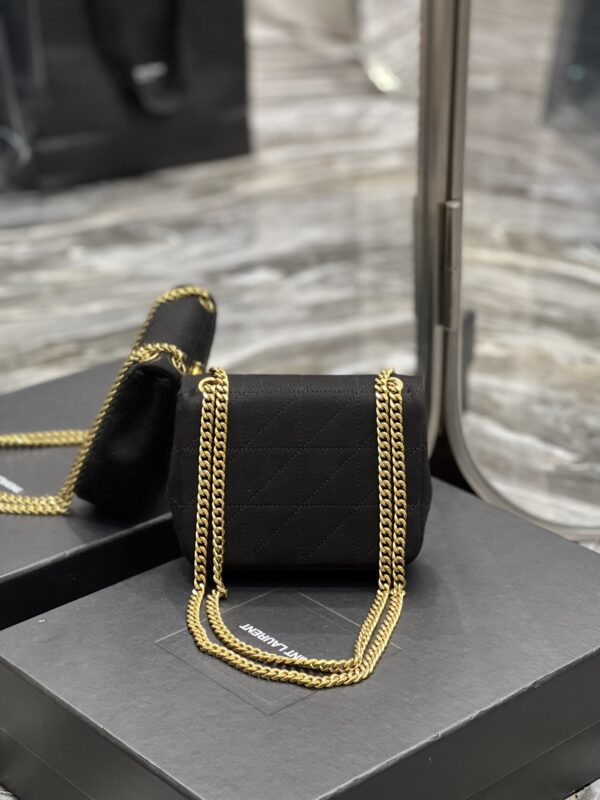[REP 1:1] Saint Laurent Jamie Mini Chain Bag Black For Women, Women's Bags 6.9in/17.5cm YSL 6981622F9271000