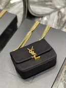 [REP 1:1] Saint Laurent Jamie Mini Chain Bag Black For Women, Women's Bags 6.9in/17.5cm YSL 6981622F9271000