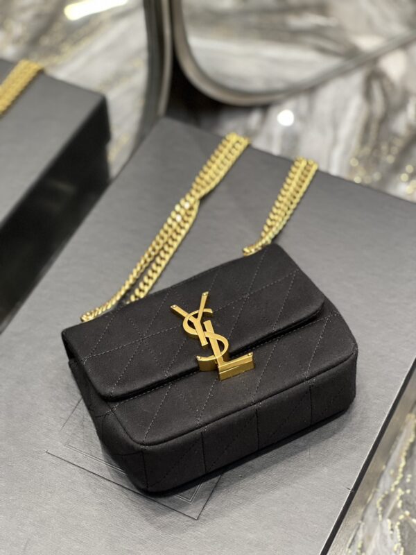 [REP 1:1] Saint Laurent Jamie Mini Chain Bag Black For Women, Women's Bags 6.9in/17.5cm YSL 6981622F9271000