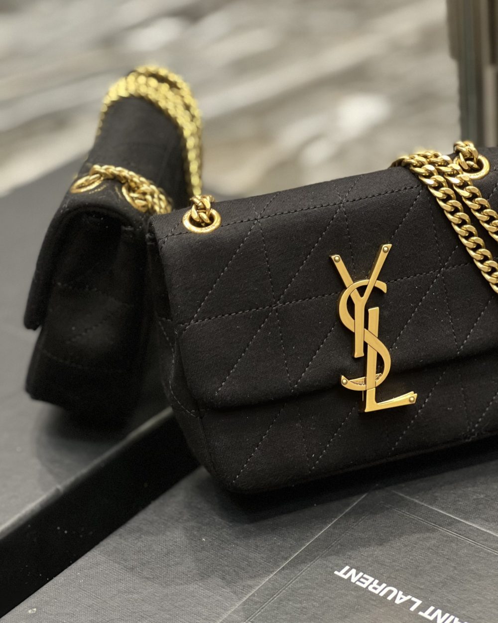 [REP 1:1] Saint Laurent Jamie Mini Chain Bag Black For Women, Women's Bags 6.9in/17.5cm YSL 6981622F9271000