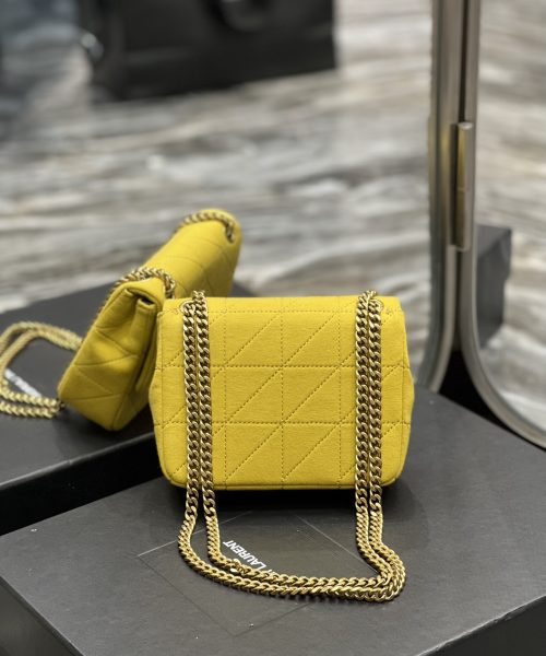 [REP 1:1] Saint Laurent Jamie Mini Chain Bag Yellow For Women, Women's Bags 6.9in/17.5cm YSL
