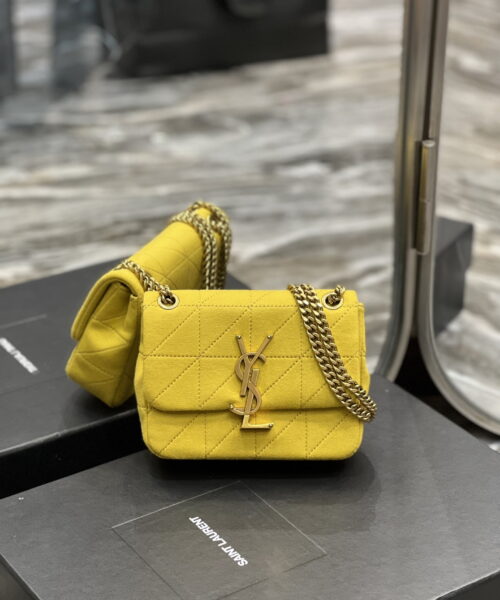 [REP 1:1] Saint Laurent Jamie Mini Chain Bag Yellow For Women, Women's Bags 6.9in/17.5cm YSL