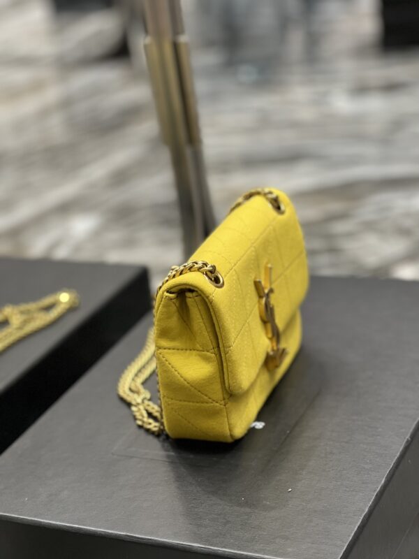 [REP 1:1] Saint Laurent Jamie Mini Chain Bag Yellow For Women, Women's Bags 6.9in/17.5cm YSL