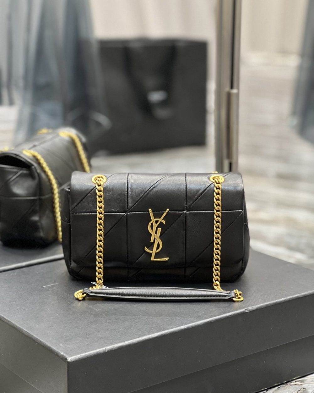 [REP 1:1] Saint Laurent Jamie Small Chain  Bag Black For Women, Women's Bags 7.8in/20cm YSL