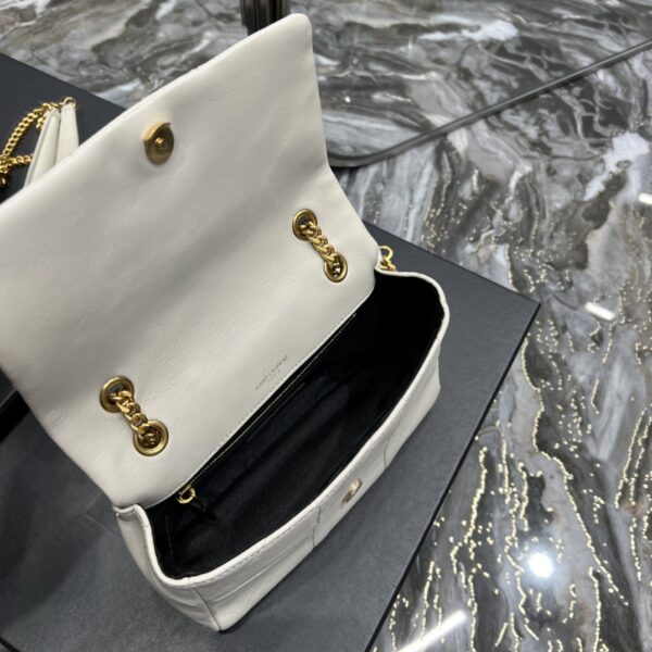 [REP 1:1] Saint Laurent Jamie Small Chain Bag White For Women, Women's Bags 7.8in/20cm YSL
