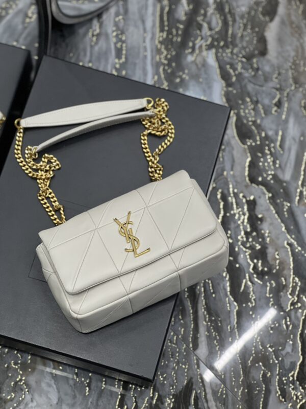 [REP 1:1] Saint Laurent Jamie Small Chain Bag White For Women, Women's Bags 7.8in/20cm YSL