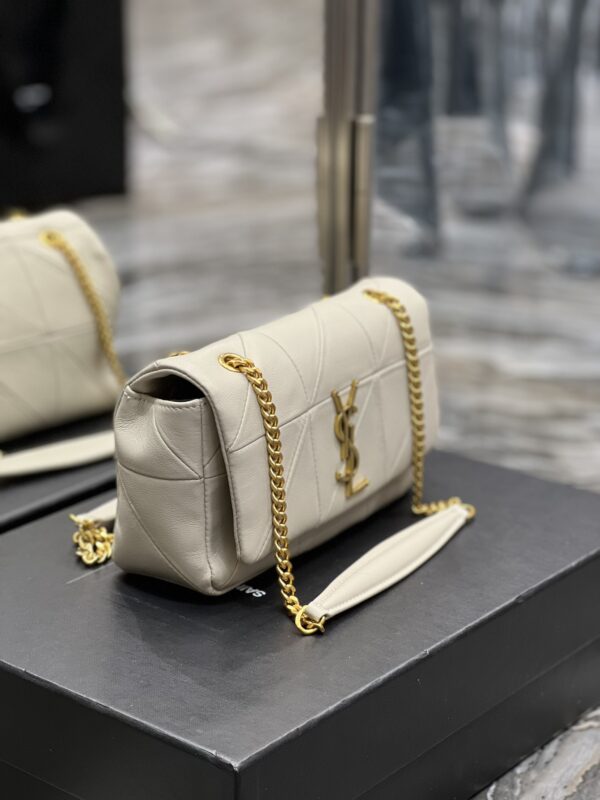 [REP 1:1] Saint Laurent Jamie Small Chain Bag White For Women, Women's Bags 7.8in/20cm YSL