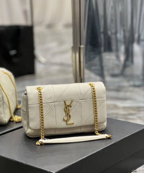 [REP 1:1] Saint Laurent Jamie Small Chain Bag White For Women, Women's Bags 7.8in/20cm YSL